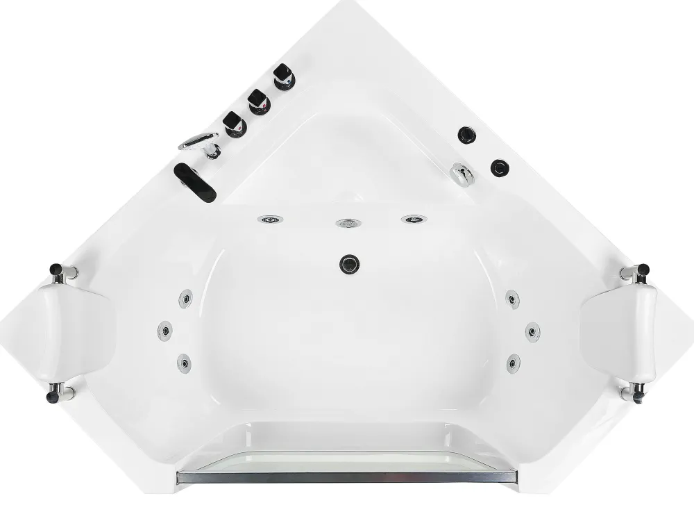 Kylpy- & Poreammeet<Beliani Kulmaporeamme Valkoinen 135 X 135 Cm Cantalla