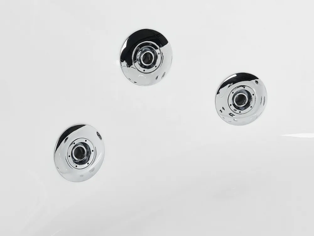 Kylpy- & Poreammeet<Beliani Kulmaporeamme Valkoinen 135 X 135 Cm Cantalla