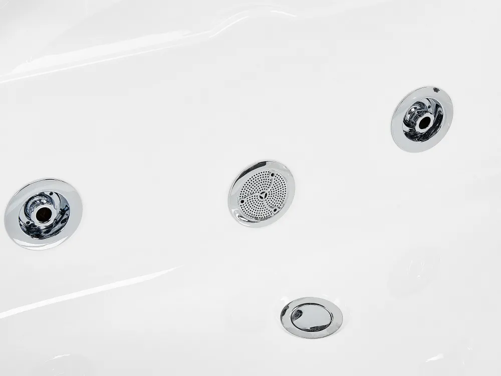 Kylpy- & Poreammeet<Beliani Kulmaporeamme Valkoinen 135 X 135 Cm Cantalla