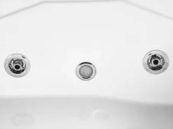 Kylpy- & Poreammeet<Beliani Kulmaporeamme Vasenk. Led-Valot Valkoinen 180 X 120 Cm Calama