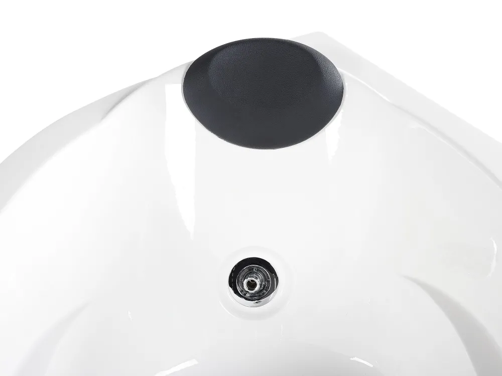 Discount Beliani Kulmaporeamme Vasenk. Led-Valot Valkoinen 150 X 100 Cm Neiva