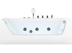 Kylpy- & Poreammeet<Beliani Kulmaporeamme Vasenk. Valkoinen 170 X 80 Cm Puquio