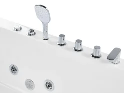 Kylpy- & Poreammeet<Beliani Kulmaporeamme Vasenk. Valkoinen 170 X 80 Cm Puquio