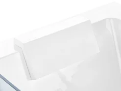 Kylpy- & Poreammeet<Beliani Kulmaporeamme Vasenk. Valkoinen 170 X 80 Cm Puquio