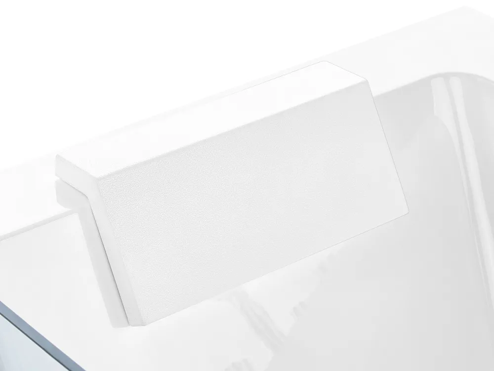 Kylpy- & Poreammeet<Beliani Kulmaporeamme Vasenk. Valkoinen 170 X 80 Cm Puquio