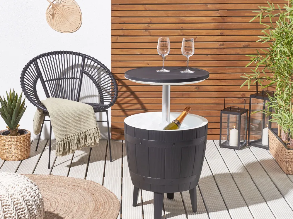 New Beliani Kylmapoyta Musta 48 Cm Silg