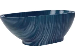 Cheap Beliani Kylpyamme Marmorikuvio Laivastonsininen 170 X 80 Cm Rioja