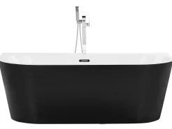 Kylpy- & Poreammeet<Beliani Kylpyamme Musta 170 X 80 Cm Harvey