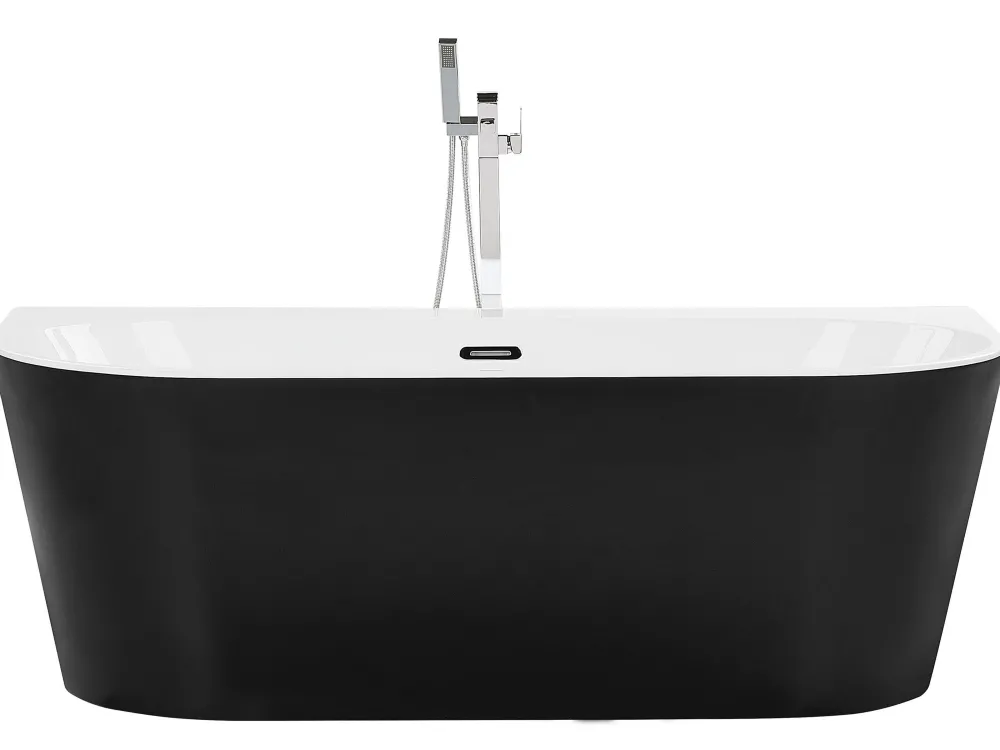 Kylpy- & Poreammeet<Beliani Kylpyamme Musta 170 X 80 Cm Harvey