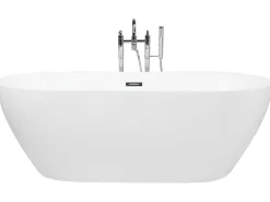 Shop Beliani Kylpyamme Vapaasti Seisova Valkoinen 180 X 80 Cm Carrera