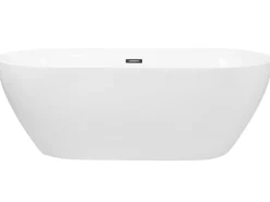 Shop Beliani Kylpyamme Vapaasti Seisova Valkoinen 180 X 80 Cm Carrera