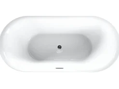 Shop Beliani Kylpyamme Vapaasti Seisova Valkoinen 180 X 80 Cm Carrera