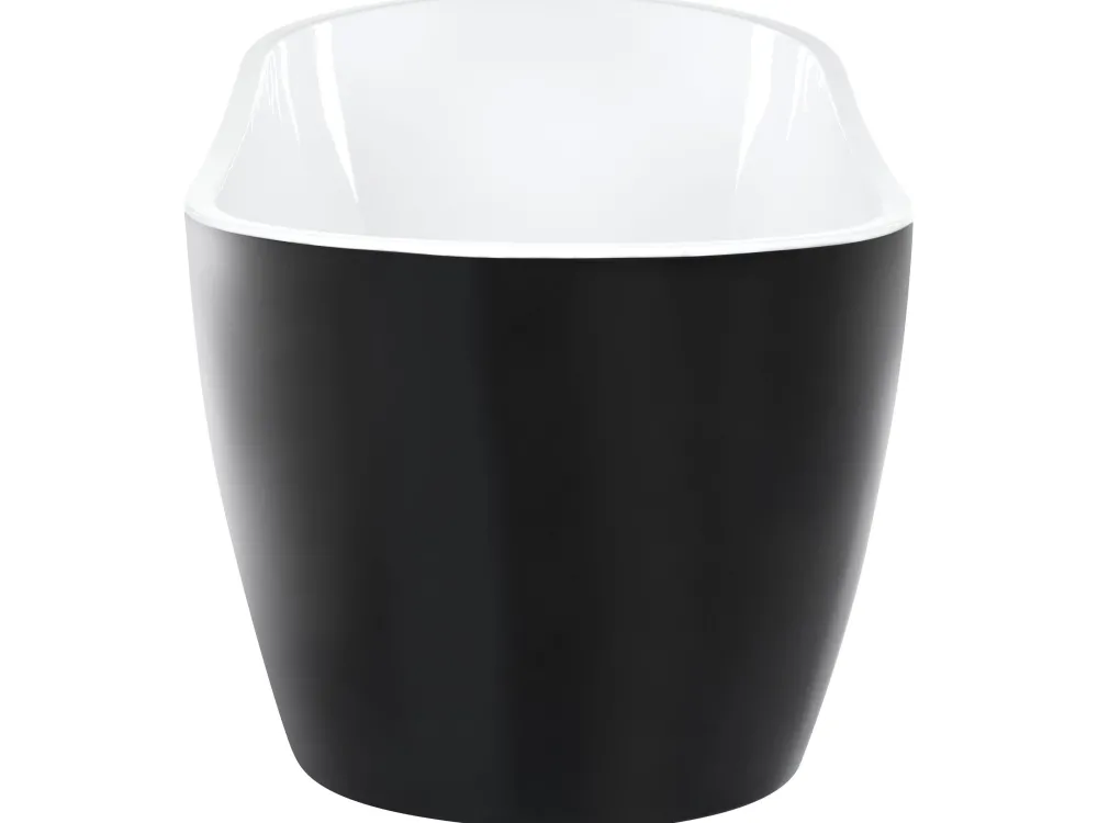 Discount Beliani Kylpyamme Vapaasti Seisova Musta 170 X 78 Cm Solarte