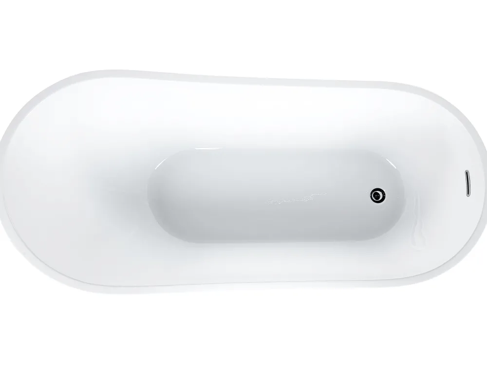 Discount Beliani Kylpyamme Vapaasti Seisova Musta 170 X 78 Cm Solarte