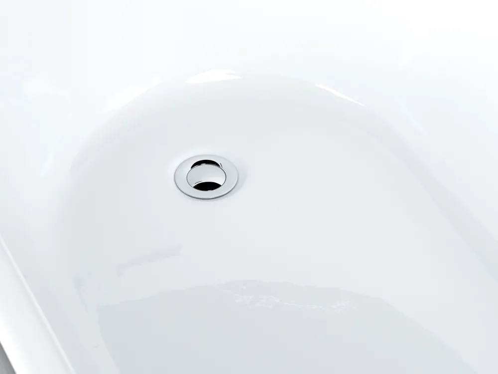 Discount Beliani Kylpyamme Vapaasti Seisova Musta 170 X 78 Cm Solarte