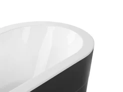 Kylpy- & Poreammeet<Beliani Kylpyamme Vapaasti Seisova Musta 170 X 80 Cm Empresa