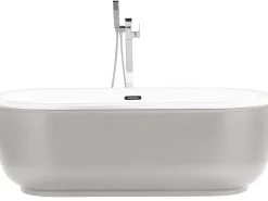 Kylpy- & Poreammeet<Beliani Kylpyamme Vapaasti Seisova Hopea 170 X 80 Cm Pinel