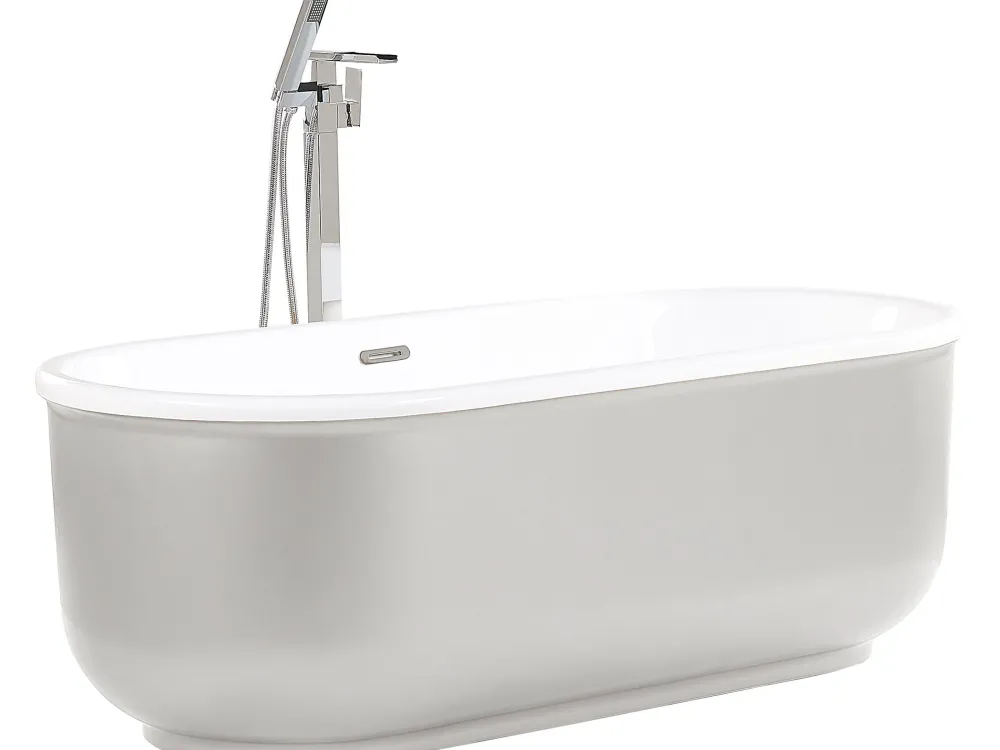 Kylpy- & Poreammeet<Beliani Kylpyamme Vapaasti Seisova Hopea 170 X 80 Cm Pinel