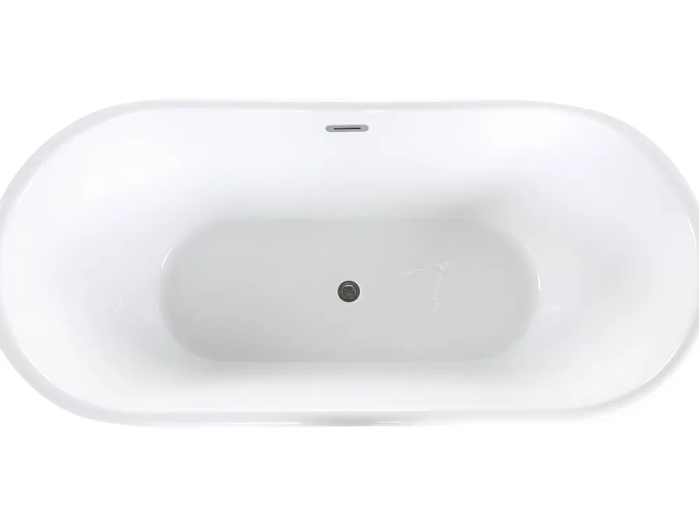 Kylpy- & Poreammeet<Beliani Kylpyamme Vapaasti Seisova Hopea 170 X 80 Cm Pinel