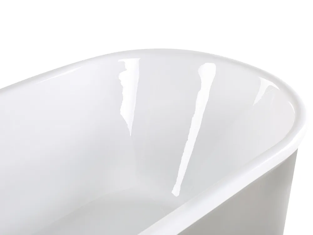 Kylpy- & Poreammeet<Beliani Kylpyamme Vapaasti Seisova Hopea 170 X 80 Cm Pinel