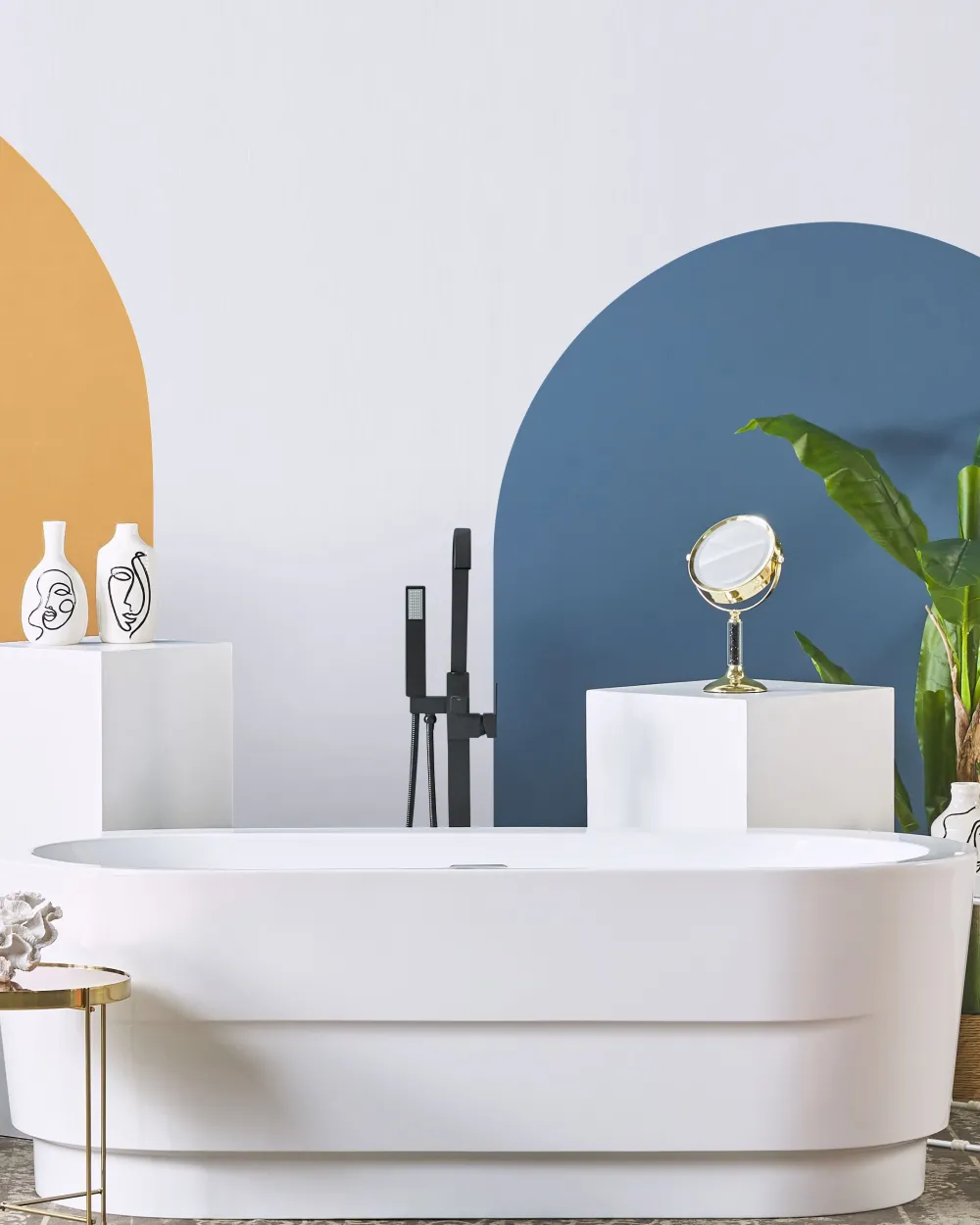 Shop Beliani Kylpyamme Vapaasti Seisova Valkoinen 170 X 80 Cm Empresa