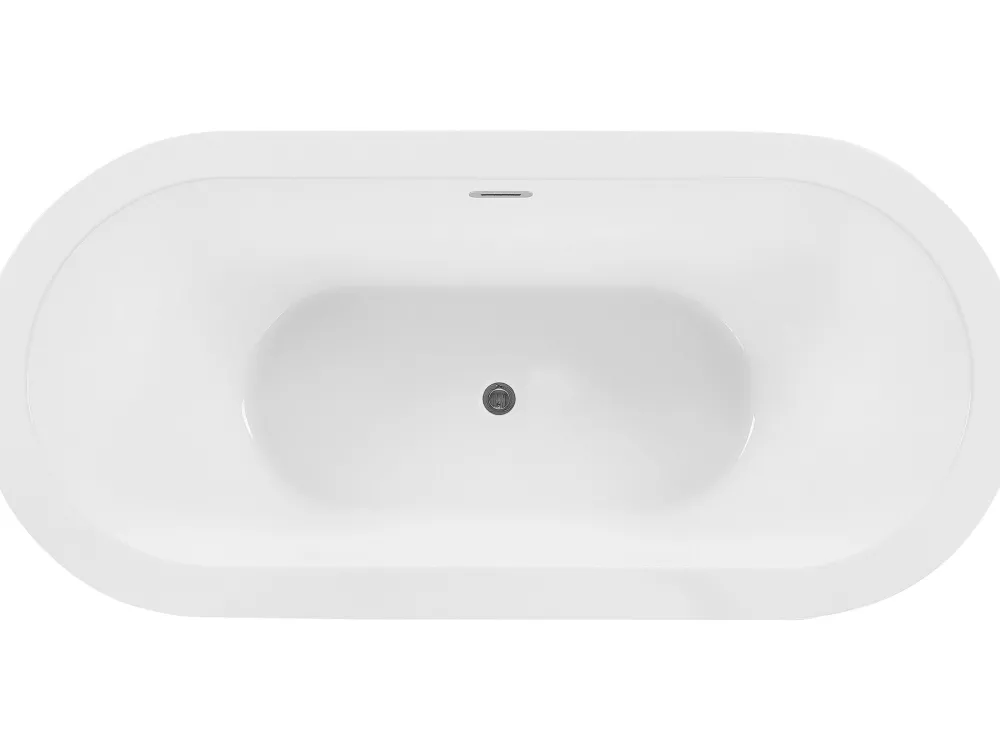 Shop Beliani Kylpyamme Vapaasti Seisova Valkoinen 170 X 80 Cm Empresa