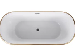 Fashion Beliani Kylpyamme Vapaasti Seisova Kulta 170 X 77 Cm Tesoro