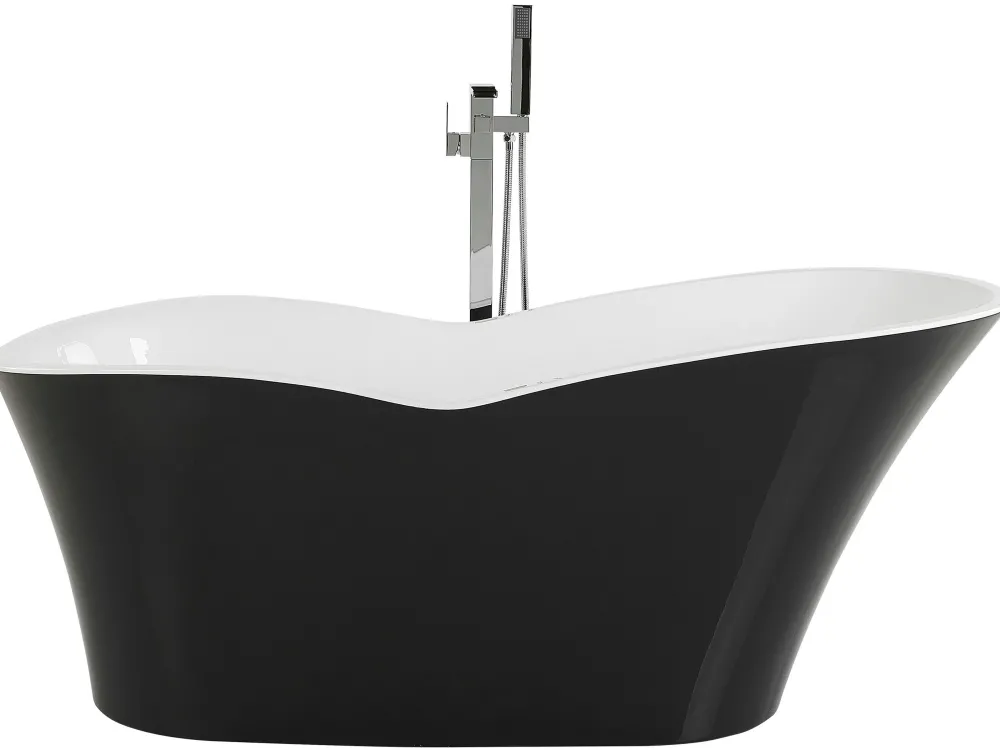 Cheap Beliani Kylpyamme Vapaasti Seisova Musta 170 X 80 Cm Dulcina