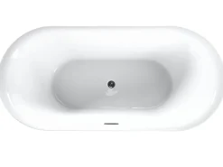 Kylpy- & Poreammeet<Beliani Kylpyamme Vapaasti Seisova Viininpunainen 170 X 80 Cm Carrera