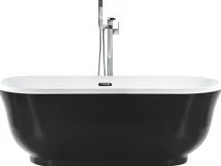 Store Beliani Kylpyamme Vapaasti Seisova Musta 170 X 77 Cm Tesoro