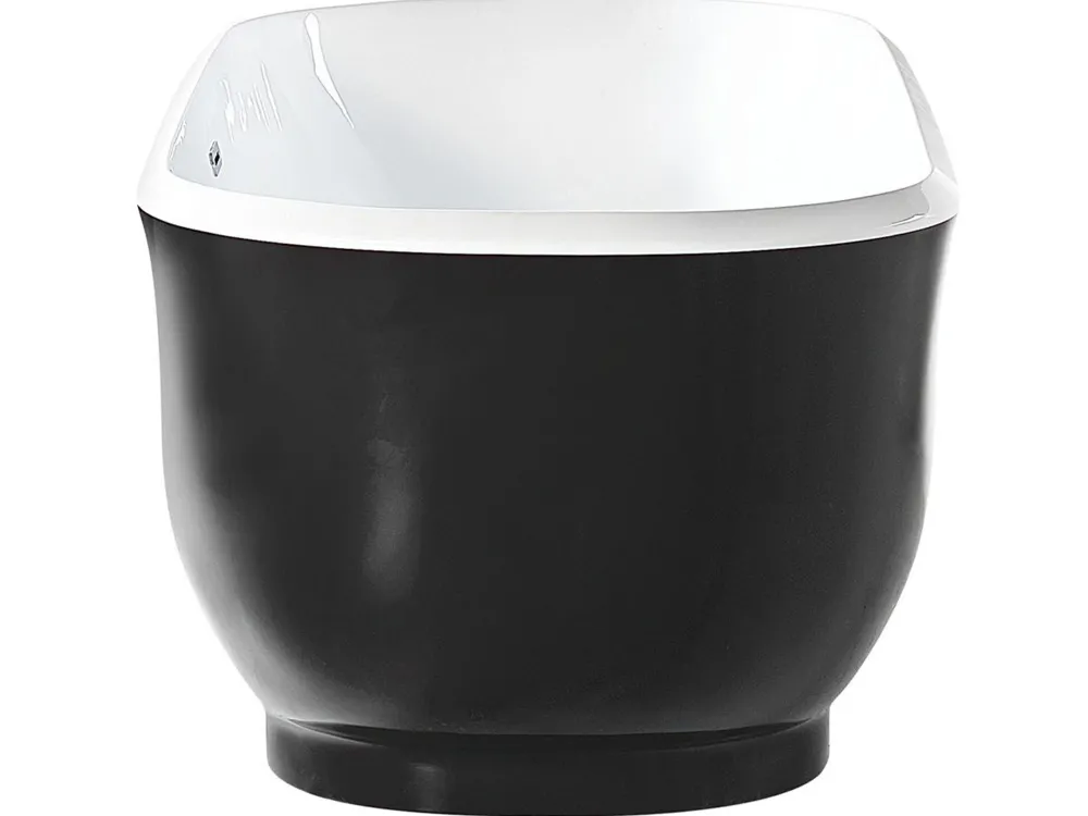 Store Beliani Kylpyamme Vapaasti Seisova Musta 170 X 77 Cm Tesoro