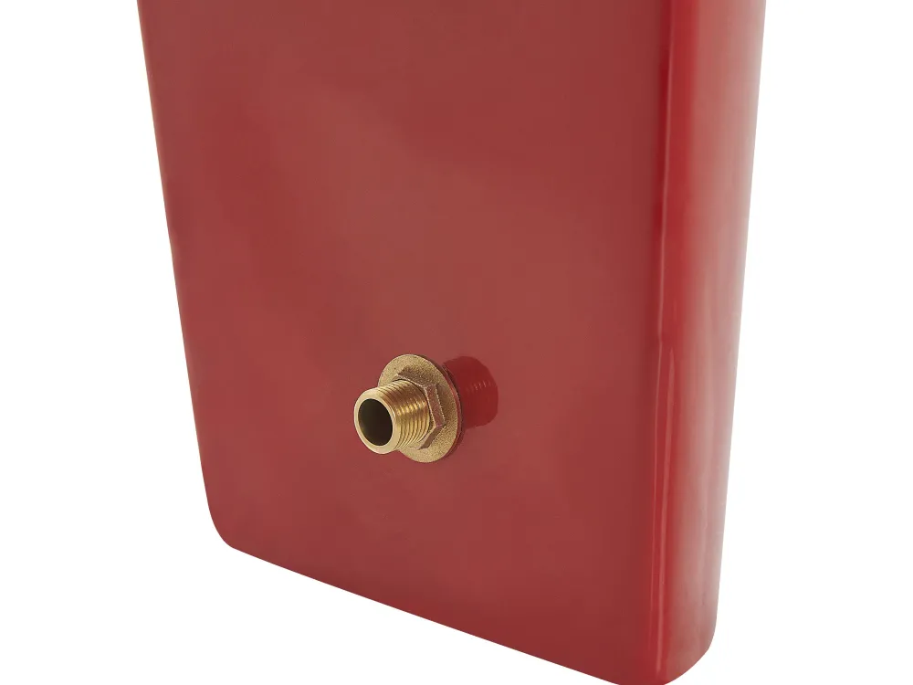 Kylpy- & Poreammeet<Beliani Kylpyamme Vapaasti Seisova Punainen 180 X 78 Cm Coco