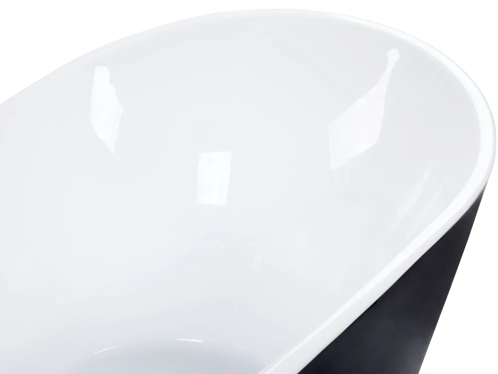 Kylpy- & Poreammeet<Beliani Kylpyamme Vapaasti Seisova Musta 180 X 78 Cm Antigua