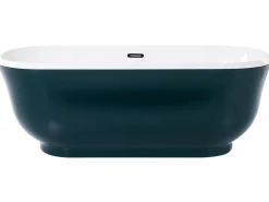 Kylpy- & Poreammeet<Beliani Kylpyamme Vapaasti Seisova Sinivihrea 170 X 77 Cm Tesoro