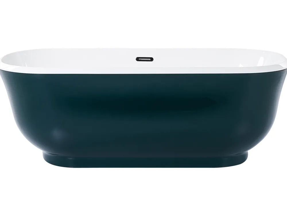 Kylpy- & Poreammeet<Beliani Kylpyamme Vapaasti Seisova Sinivihrea 170 X 77 Cm Tesoro