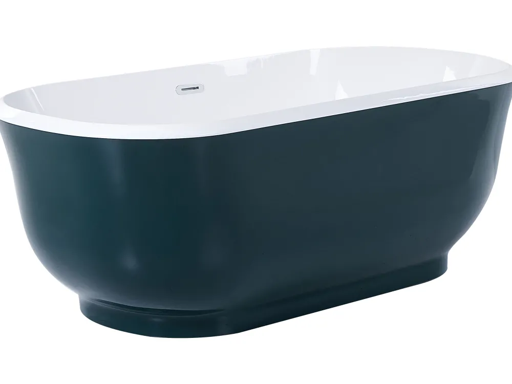 Kylpy- & Poreammeet<Beliani Kylpyamme Vapaasti Seisova Sinivihrea 170 X 77 Cm Tesoro