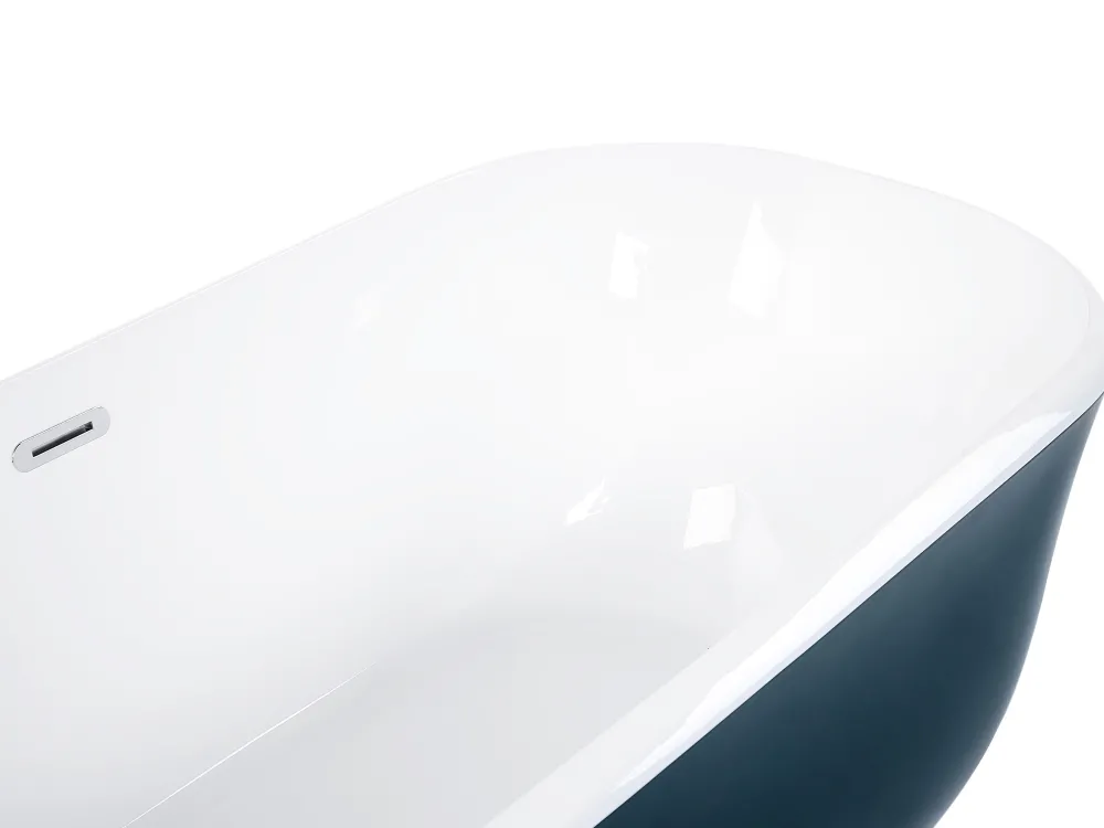 Kylpy- & Poreammeet<Beliani Kylpyamme Vapaasti Seisova Sinivihrea 170 X 77 Cm Tesoro