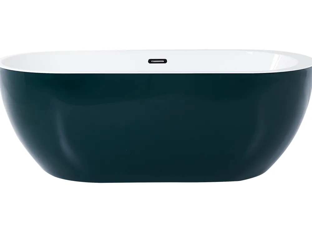 Discount Beliani Kylpyamme Vapaasti Seisova Sinivihrea 170 X 80 Cm Nevis