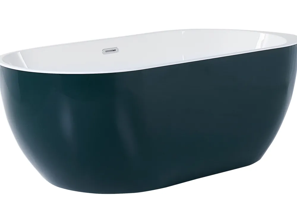 Discount Beliani Kylpyamme Vapaasti Seisova Sinivihrea 170 X 80 Cm Nevis