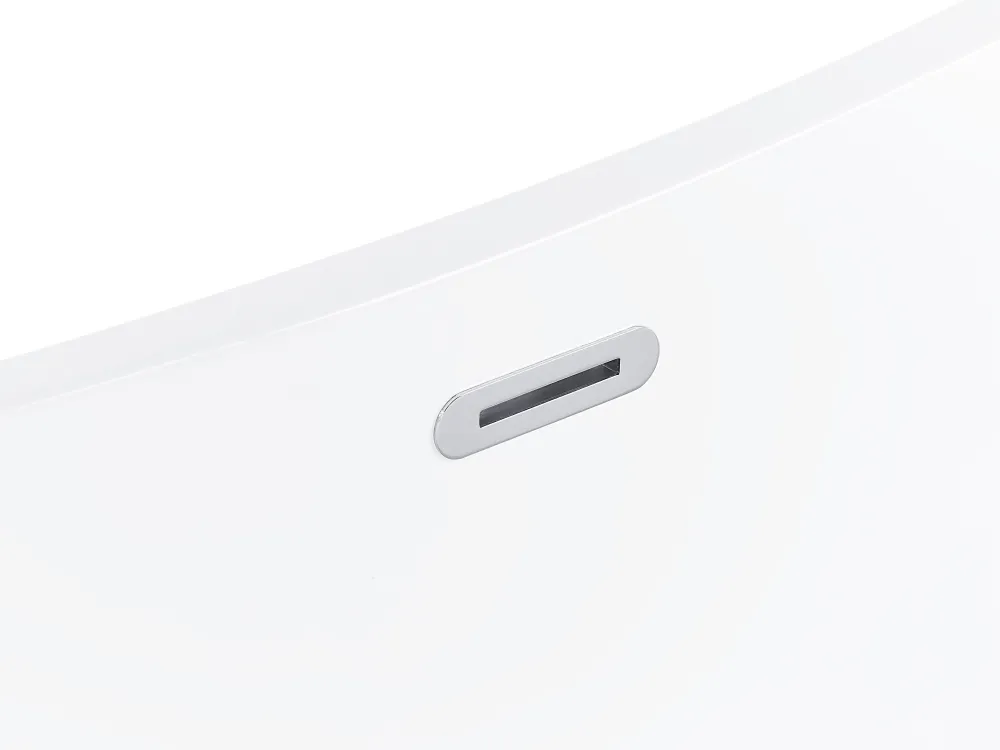 Kylpy- & Poreammeet<Beliani Kylpyamme Vapaasti Seisova Punainen 150 X 75 Cm Antigua