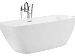 Kylpy- & Poreammeet<Beliani Kylpyamme Vapaasti Seisova Valkoinen 170 X 78 Cm Mingo