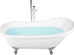 New Beliani Kylpyamme Vapaasti Seisova Valkoinen 170 X 76 Cm Cayman