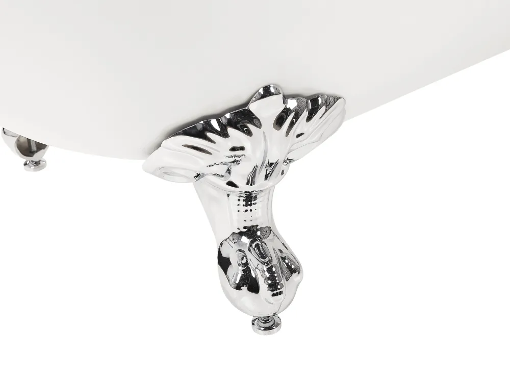 New Beliani Kylpyamme Vapaasti Seisova Valkoinen 170 X 76 Cm Cayman