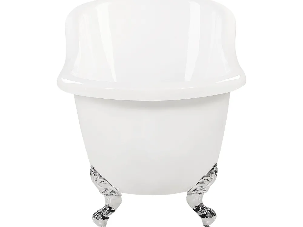 New Beliani Kylpyamme Vapaasti Seisova Valkoinen 170 X 76 Cm Cayman