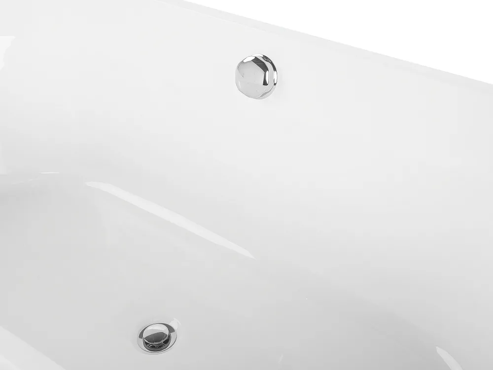 Outlet Beliani Kylpyamme Vapaasti Seisova Valkoinen 170 X 75 Cm Catalina