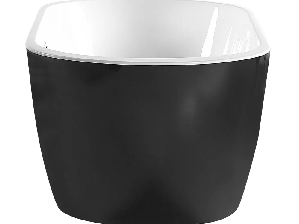 Hot Beliani Kylpyamme Vapaasti Seisova Musta 150 X 75 Cm Nevis