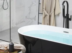 Kylpy- & Poreammeet<Beliani Kylpyamme Vapaasti Seisova Musta 170 X 72 Cm Havana