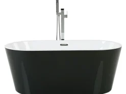 Kylpy- & Poreammeet<Beliani Kylpyamme Vapaasti Seisova Musta 170 X 72 Cm Havana