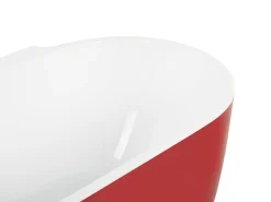 Cheap Beliani Kylpyamme Vapaasti Seisova Punainen 170 X 80 Cm Rotso