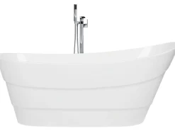 Shop Beliani Kylpyamme Vapaasti Seisova Valkoinen 170 X 73 Cm Buenavista